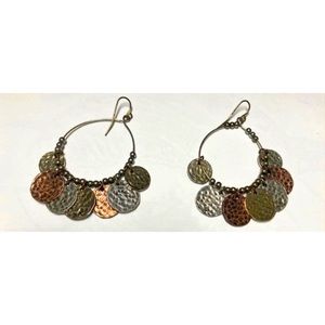 Coin drop earrings